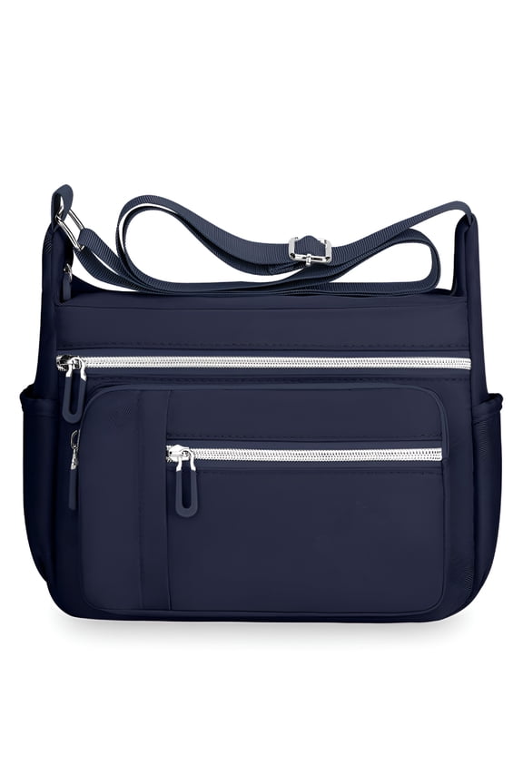 Nylon Crossbody Bag for Women with Anti-Theft Rfid Pocket Waterproof Shoulder Bag Travel Purses and Handbag Travel Purses Anti Theft Crossbody