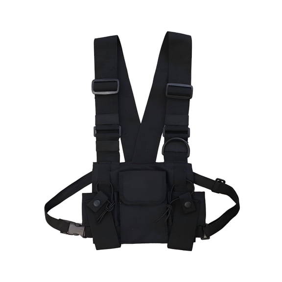 GASTROPOD Nylon Hands Free Vest Chest Rig Bag Wear-resistant And Long-lasting Multi-pocket Chest Pocket black