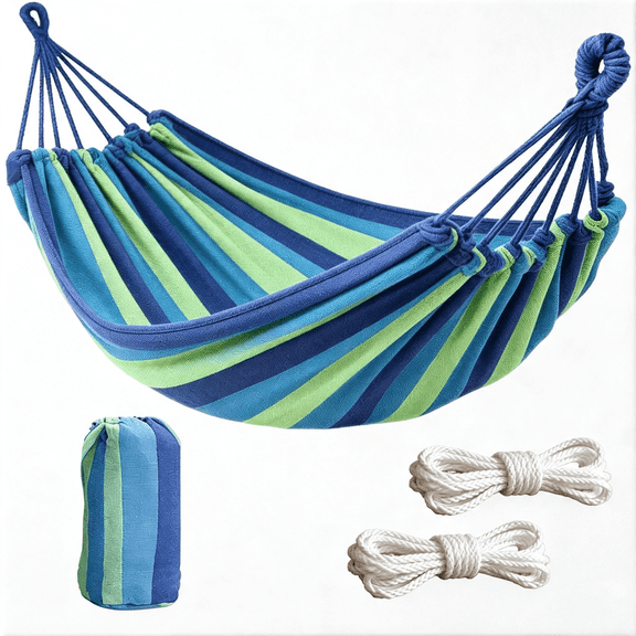 GASTROPOD Outdoor Garden Camping Hammocks Portable for Patio Yard Porch Travel | Hammock Nylon Hiking Beach Backpack Survival Travel- Up to 300Lbs with Tree Straps