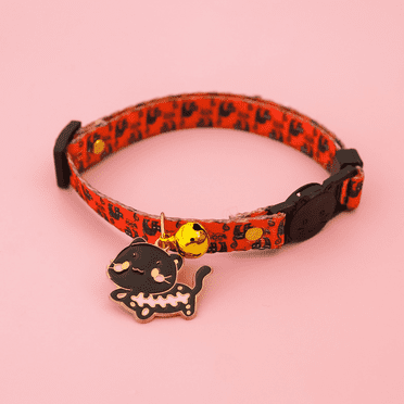 GASTROPOD Pet Collar,Colorful Dog Collar and Kitten Collar with Festive Pumpkin Design,Adjustable Safety Pet Collar for Halloween Fun
