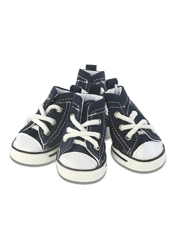 Pet Dog Shoes Four Season Sports Canvas Sneakers Warm Soft Soled Small Dog Shoes