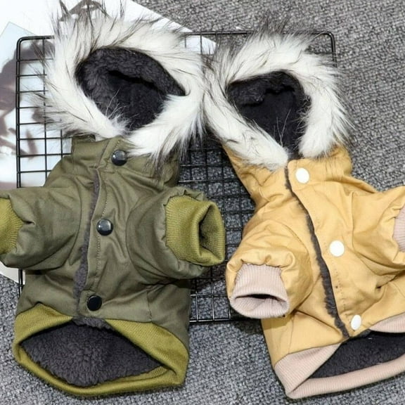 GASTROPOD Pet Dog Warm Snowsuit,Wind-Blocking Outer Layer for Winter Walks Dog Jacket,Time-Saving Snap Closures Puppy Apparel,XL,Green