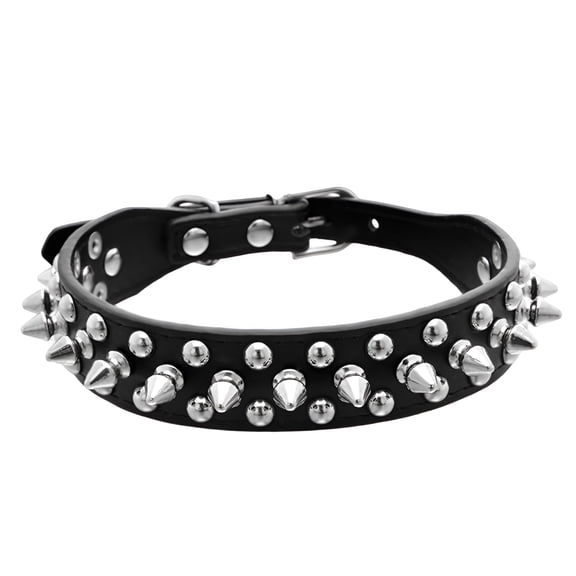 GASTROPOD Pets Accessories Leather Round Defence Pet Collar Cold Nail Bullet Dog Collar Punk Style Easter Decor