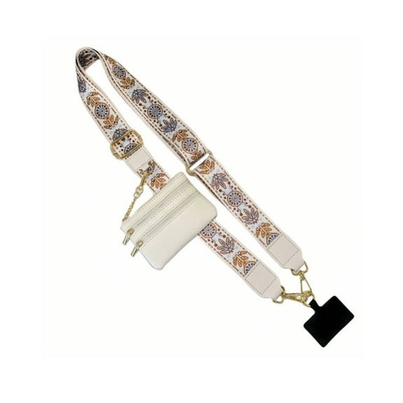 GASTROPOD Phone Strap with Zippered Pouch,Vegan Leather Crossbody Phone Case,Adjustable Lightweight Phone Lanyard Wallet for Essentials