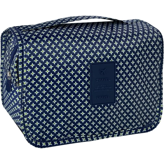 GASTROPOD Portable Hanging Toiletry Bag Travel Small Multifunctional Makeup Cosmetic Bag Women Waterproof Travel Toiletries Organizer Shower Bathroom Pouch Hook Gym Camping Blue Star