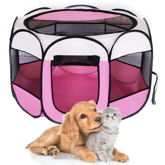 GASTROPOD Portable Pet Playpen, Foldable Pop-up Dog Kennel Tent for Cat Puppy