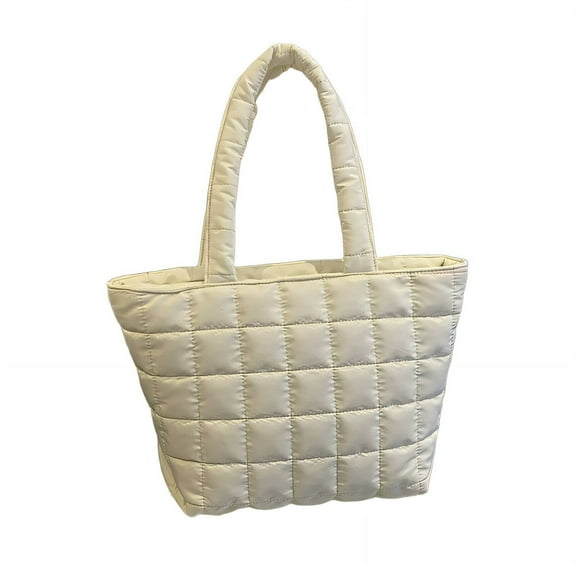 GASTROPOD Puffer Bag Puffy Tote Bag Tote Bag for Women Handbag Work Bags for Women White