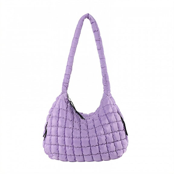 GASTROPOD Puffy Tote Bag,Comfortable Puffer Purse,Lightweight Puffy Bag,Purple