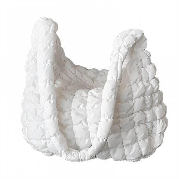 GASTROPOD Puffy Tote Bag,Down Fabric Puffer Purse,Quilted Design Puffy Bag,17*12*4"