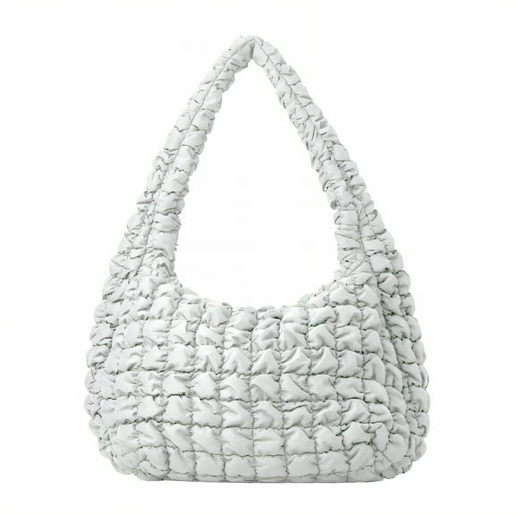 GASTROPOD 2026 New Puffy Tote Bag Puffy Bag Puffer Purse Daily Use Puffy Bag for Shopping Work White