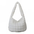 thumbnail image 1 of GASTROPOD Puffy Tote Bag,Spacious Puffer Purse,Non-Adjustable Puffy Bag,White, 1 of 4