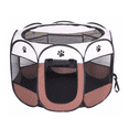 thumbnail image 1 of GASTROPOD Puppy Playpen,Portable and Durable Design Dog Play Pen Indoors,Easy Setup Dog Playpen Indoor,Brown, 1 of 5