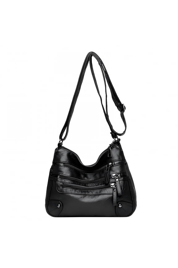 Purse for Women Soft PU Leather Multi Pockets Crossbody Shoulder Bag Lightweight Handbags Pocketbook