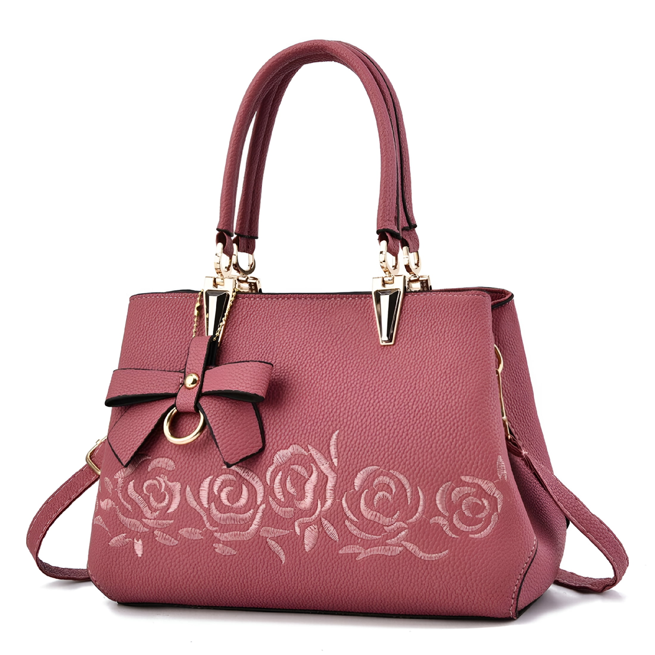 GASTROPOD Purses and Handbags for Women, Tote Handbag Top Handle Satchel PU Leather Shoulder Messenger Bag, Pink