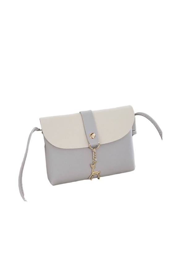 Purses for Women,Clamshell Style Small Purses for Women,High Plasticity Cross Body Purse,Gray