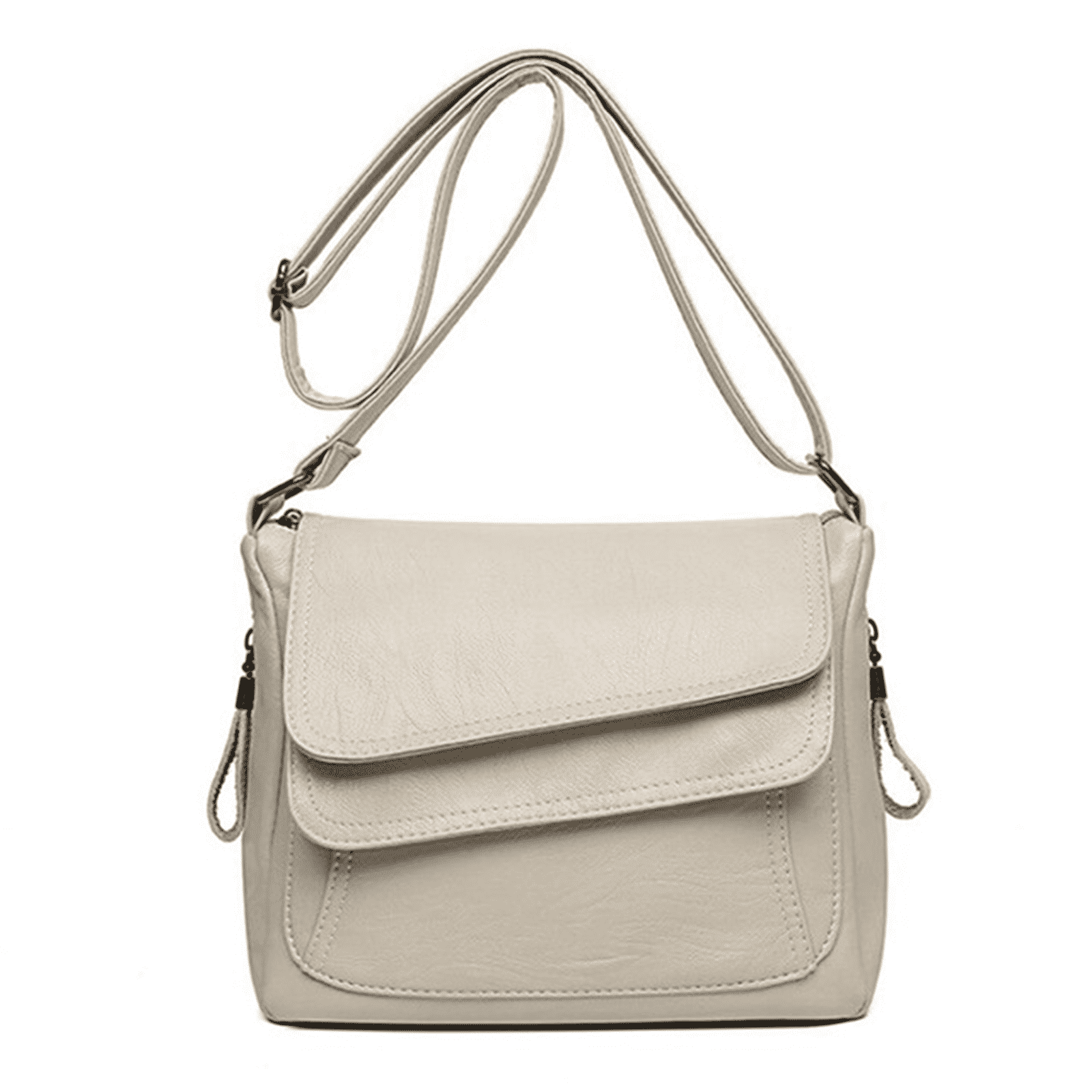 GASTROPOD Purses for Women Convenient Pocket Design Cross Body Bag for Woman Side Zipper Pockets Shoulder Bag for Women White