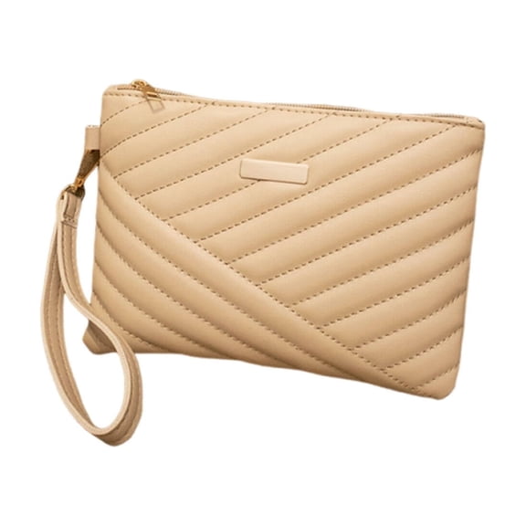 GASTROPOD Purses for Women,PU Organized Layout Tote Bag,Embroidered Clutch Bag,Apricot