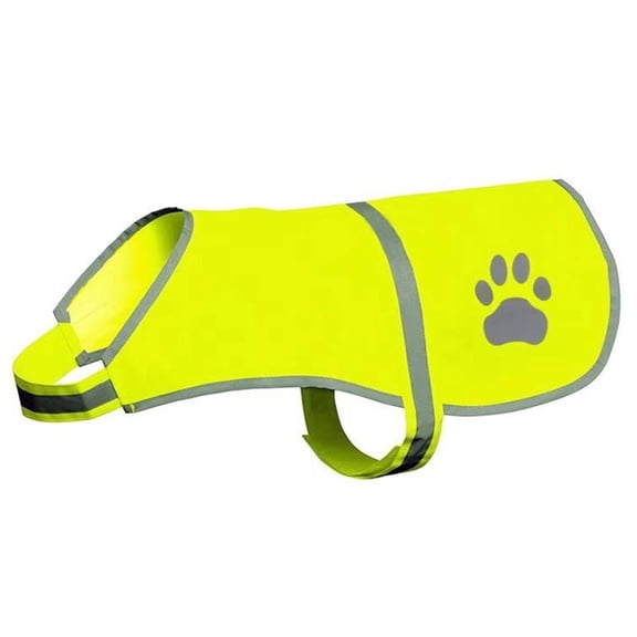 GASTROPOD Reflective Dog Vest, Breathable Mesh Harness for Medium Large Dogs, High Visibility Safety Vest for Evening Walks, Running, Outdoor, Yellow, XL
