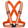 thumbnail image 1 of GASTROPOD Reflective Vest Running Vest Reflective Running Gear Adjustable Shoulder Straps High Visibility Safety Vest 10x20x4cm,Orange, 1 of 3