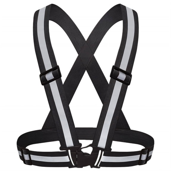 GASTROPOD Reflective Vest Running Vest Reflective Running Gear Adjustable Shoulder Straps High Visibility Safety Vest 10x20x4cm,Black