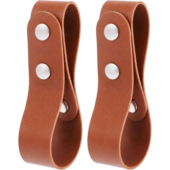 GASTROPOD Renaissance Mug Holder - 2 Pcs Leather Tankard Strap Holder for Renfaire Outfit Cosplay Ren Faire Accessories Medieval Accessories