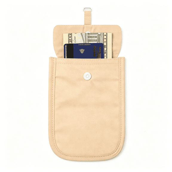GASTROPOD Rfid Blocking Bra Wallet,Hidden Travel Pouch,Secret Stash Pocket-Credit Cards&Money&Valuables with Adjustable,Elastic Strap Suitable for All Bra Sizes