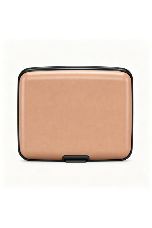 Rfid Blocking Credit Card Protector Aluminum Id Case Hard Shell Business Card Holders Metal Wallet for Men Or Women Rfid Blocking Wallet Matte Light Pink