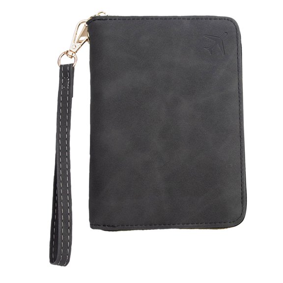 GASTROPOD Rfid Passport Holder for Travel, Wallet with Wrist Strap and Zipper, Multi-Functional Cover for Passport Cards Cash Boarding Pass, Secure Travel Organizer for Men Women