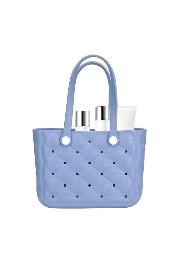 Rubber Beach Hand Bag - Large Capacity Beach Bag Swimming Bag | Lightweight Travel Bag for Fitness Camping Beach Games Swimming