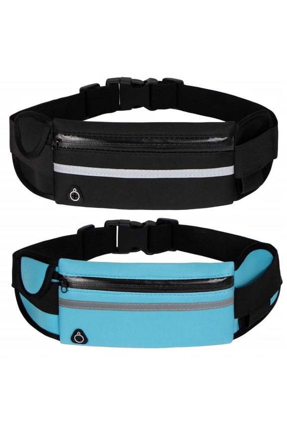 Running Belt Waist Packs,Workout Fanny Pack,Ultra Light Bounce Free Waist Pouch Fitness Workout Belt Sport Waist Pack for Women Men,Adjustable Waistband Bag for All Kinds of Phone