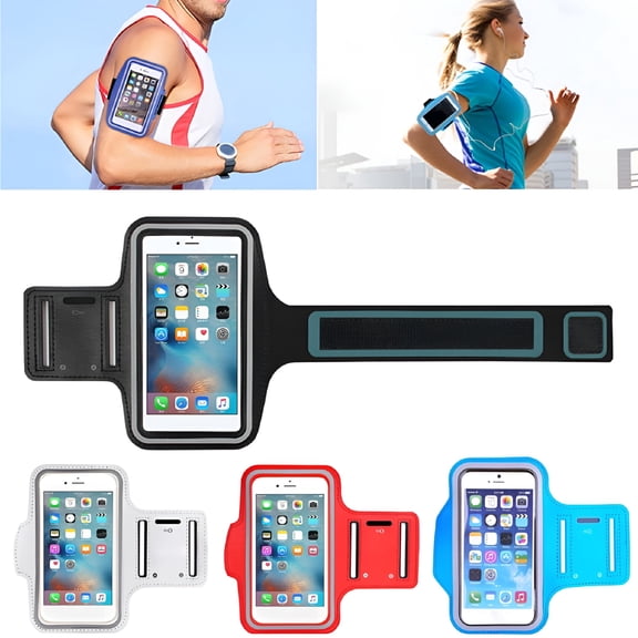 GASTROPOD Running Phone Holder Armband, Sweatproof Neoprene Cell Phone Case for Gym Workout, Universal Sports Arm Band for iPhone Samsung Up to 5.5 Inch, Adjustable Jogging Fitness Tracker Pouch