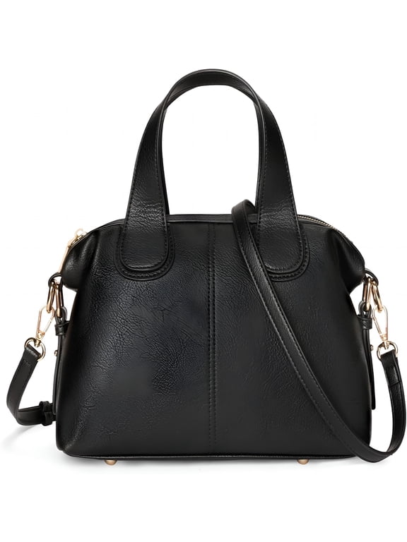 Satchel Tote Bag Top Handle Handbag Crossbody Bag Vegan Leather Shoulder Purse with Adjustable Strap