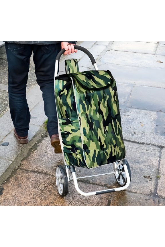 Shopping Bag Reusable Grocery Bags Oxford Cloth Foldable Grocery Bag Folding Trolley Bag for Fold up Hand Truck Grocery Cart