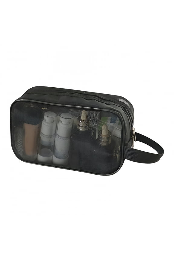 Shower Bag For Gym | Mesh Toiletry Bag | Portable Gym Shower Caddy | Quick-Dry Bathroom Organizer for Women & Men | Camping,Travel,Dorm College Essentials (Black)