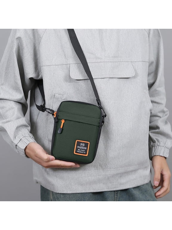 Sling Bag Ultrathin Anti-Theft Crossbody Bag Nylon Spandex Waterproof Multi Pocket Commute Bag for Travel Outdoor Cycling Anti Pickpocket Bag
