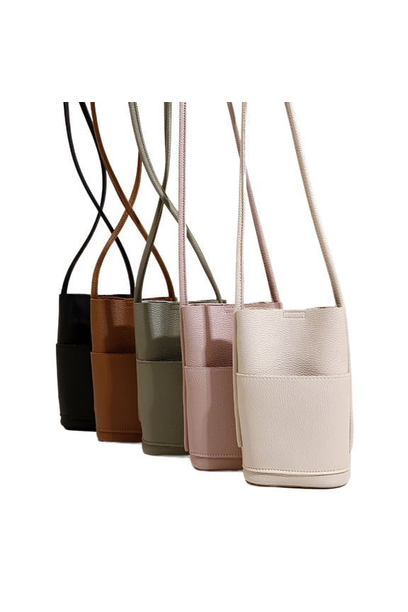 Small Cell Phone Crossbody Shoulder Bag, Women Waterproof Pu Leather Carrying Phone Holder Purse