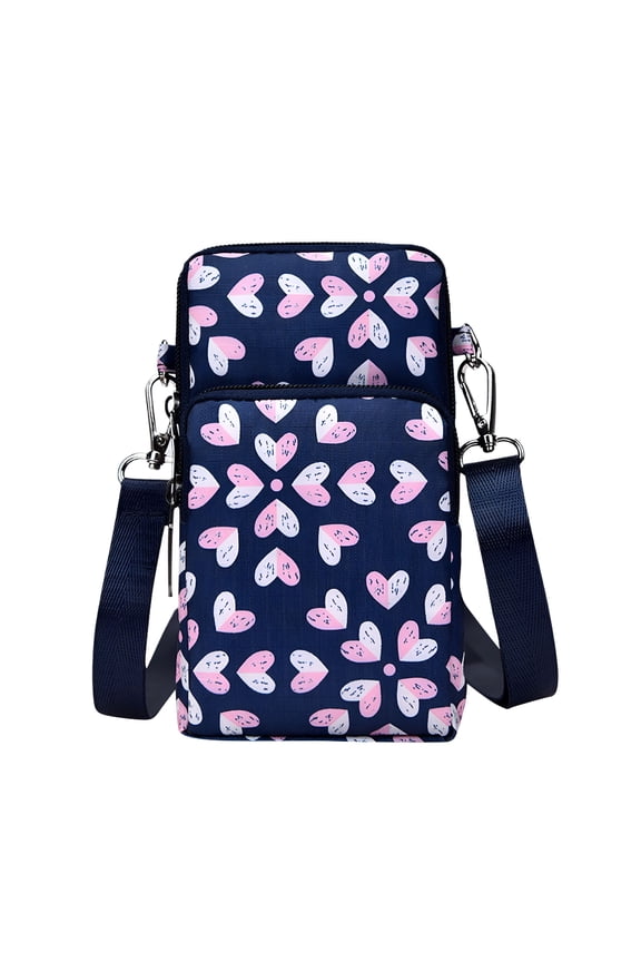 Small Crossbody Cellphone Purse for Women Mini Messenger Shoulder Handbag Wallet with Credit Card Slots