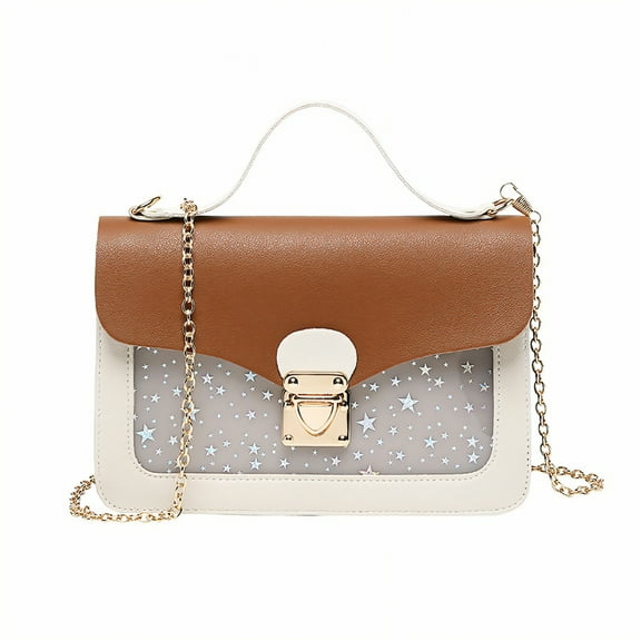 GASTROPOD Small Crossbody Purse,Small Square Bag Cross Body Purses for Women,Convenient Leather Purse,Brown