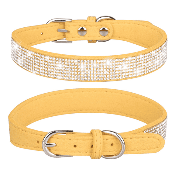 GASTROPOD Small Dog Collar,Faux Suede Dog Collar with Double Bows,Adjustable Breakaway Cat Collar for Comfort