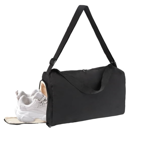 GASTROPOD Small Gym Bag with Shoe Compartment,Lightweight Duffle Bag for Women Men,Travel Bag with Wet Pocket for Gym Yoga Swim Weekend Bag (Black)