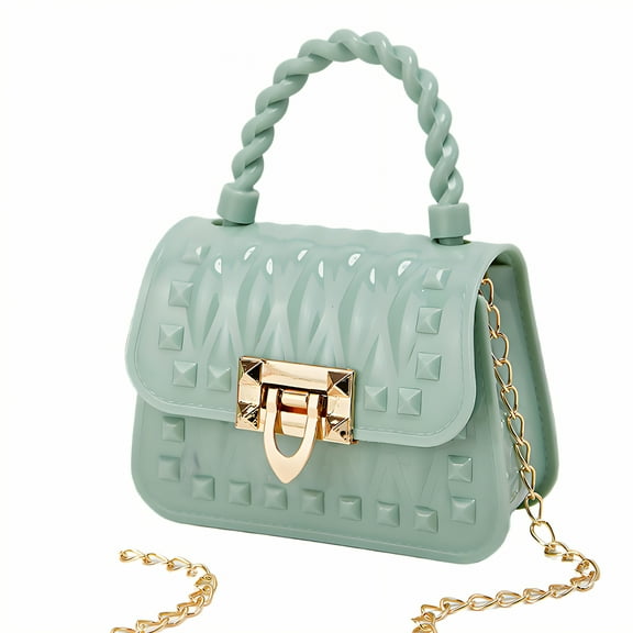 GASTROPOD Small Purses for Women Crossbody,Electroplating Clutch Purse,Sturdy Small Handbags for Women,Green