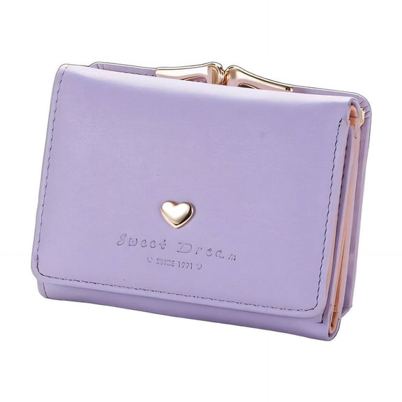 GASTROPOD Small Wallets Woman Cute Pattern Print Wallet Women Small Fresh and Lovely Style Card Holder for Women Purple
