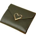 thumbnail image 1 of GASTROPOD Small Wallets Woman Stylish Metal Heart Card Holder for Women Convenient Card Storage Small Womens Wallet Green, 1 of 2