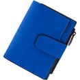 thumbnail image 1 of GASTROPOD Small Womens Wallet Korean Retro Style Small Wallet Smooth Zipper Small Wallet for Women Blue, 1 of 4
