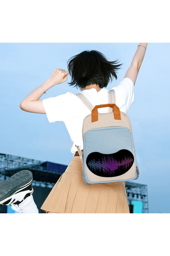 Smart Led School Backpack Bluetooth Pixel Art Trendy College Bag Led Backpack