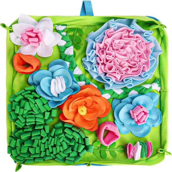 GASTROPOD Snuffle Mat for Dogs,Slow Feeding Game Interactive Puzzle Dog Food Mat,Encourage Natural Foraging Skill-Dog Snuffle Mat 19.7''X19.7'' Easy to Clean,Durable