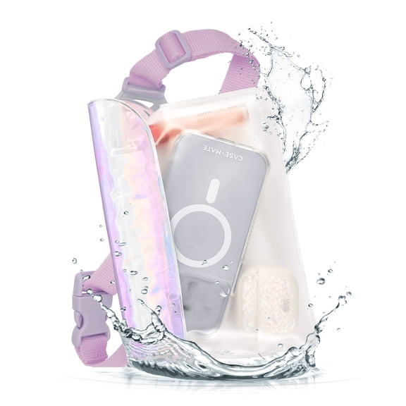 GASTROPOD Soap Bubble Waterproof Fanny Pack Pouch - Touchscreen Compatible - Iridescent, Waterproof Belt Bag