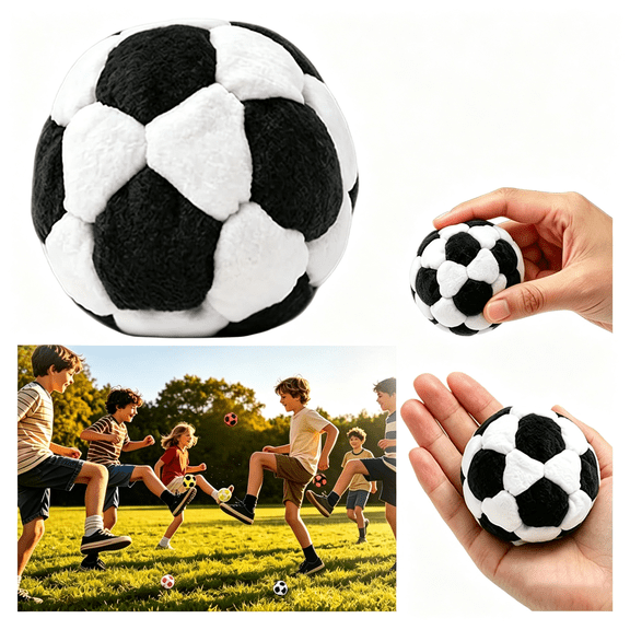 GASTROPOD Soccer Footbag Set,Hand Woven Kick Bags for Juggling,Funny Coordination Training Kick Balls for Outdoor Indoor Play,Party Favors Gifts Hacky Sacks