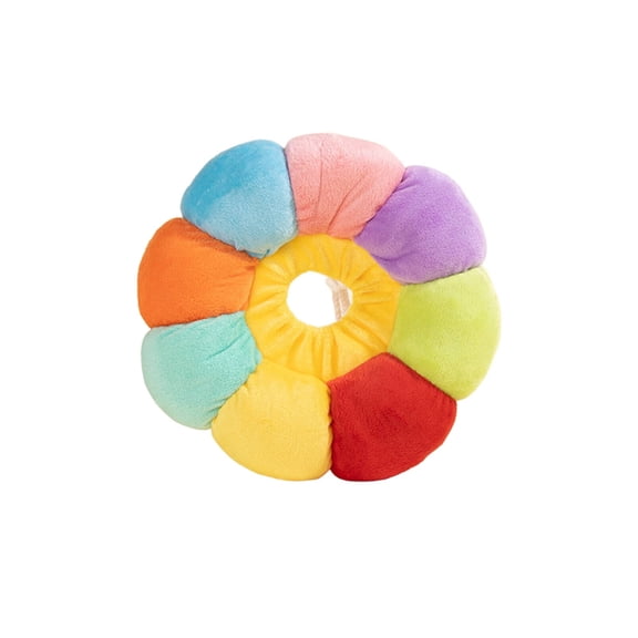 GASTROPOD Soft Dog Recovery Collar, Rainbow Pet E-Collar Alternative, Breathable Anti-Lick Cone