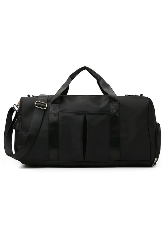 Sports Gym Travel Duffel Bag with Wet Pocket&Shoes Compartment,For Swim Yoga Training,Black Duffle Bag Travel Bag Carry on